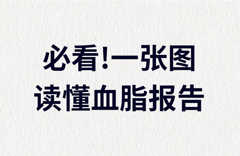 必看！一张图看懂血脂四项报告